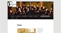 Desktop Screenshot of cantatechicago.org
